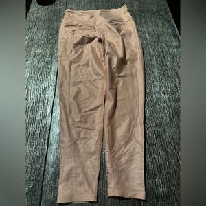 Victoria Sport tan sparkly leggings